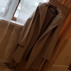 Zara hooded long coat Sz M